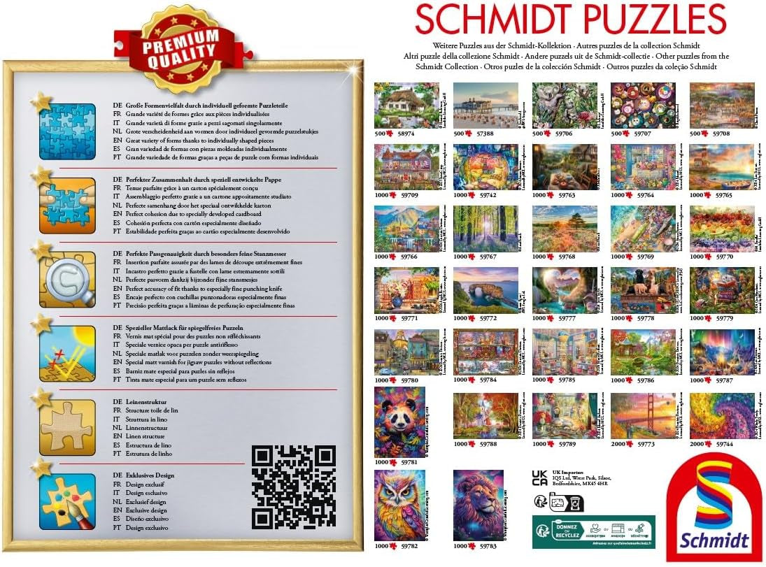Schmidt Spiele 58344 Am Puzzletisch, 1000 Teile Puzzle Naty Shop