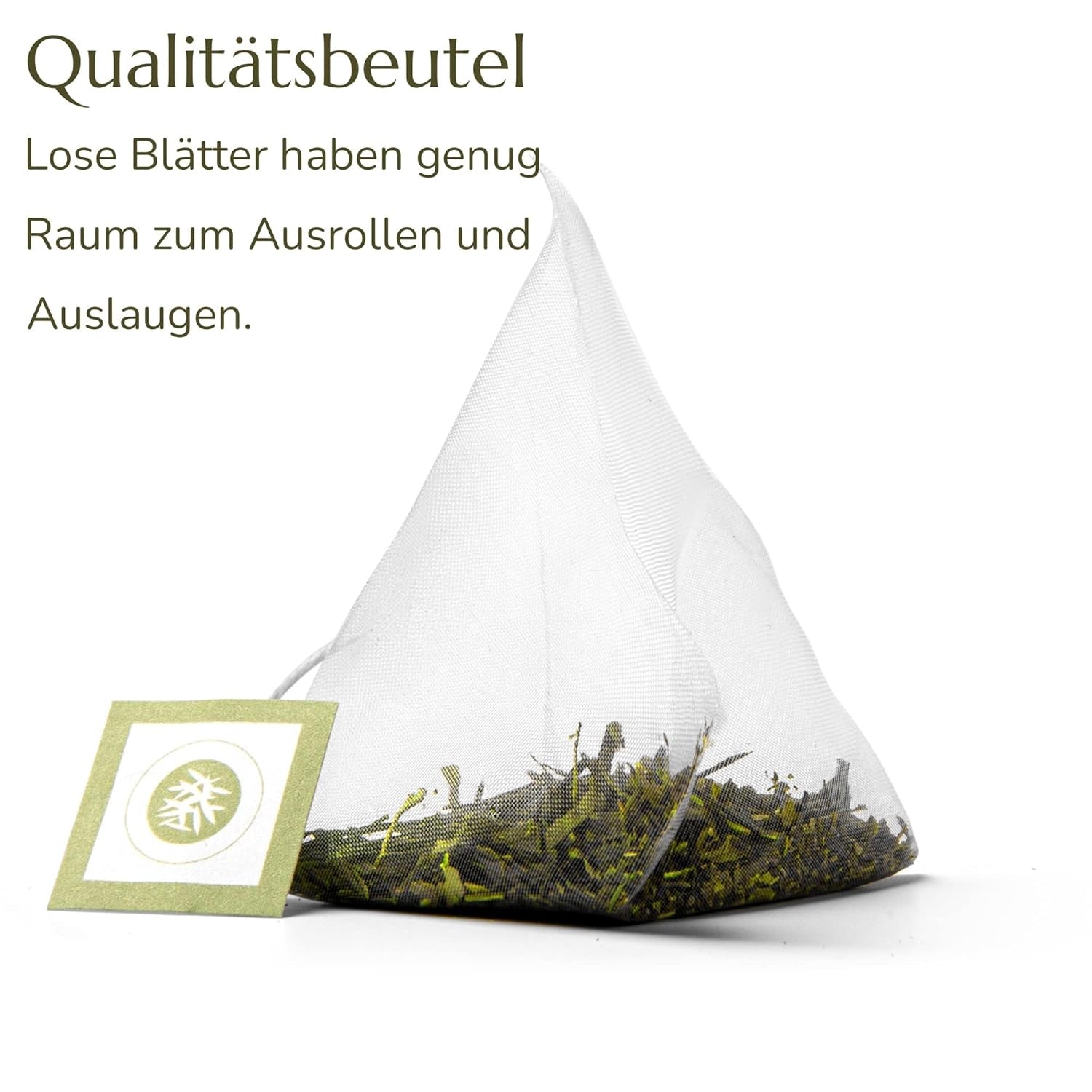Anna'S Teekanne Sencha Bio-Grüntee-Beutel – Japanischer Bio-Grüntee 20 Pyramidenbeutel in einem wiederverschließbaren Beutel