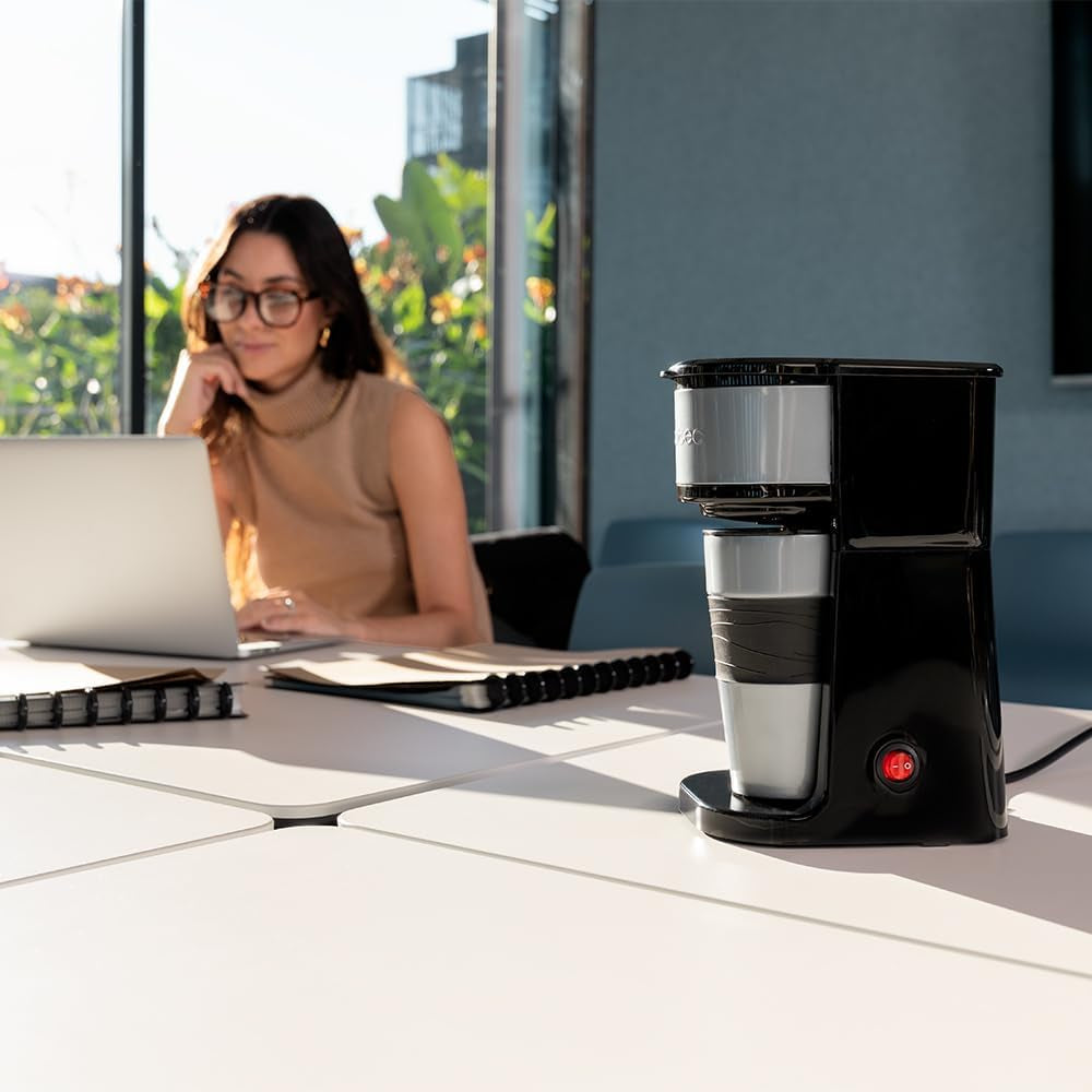 Cecotec Coffee 66 Drop & Go Espressomaschine mit Thermokaraffe, 700 W, Fassungsvermögen 420 ml, versiegelter Auslauf, Permanent- oder Papierfilter, automatische Abschaltfunktion, Behälter mit Fenster