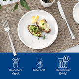 Villeroy & Boch Blacksmith Besteckset für bis zu 6 Personen, 24-teilig, Edelstahl