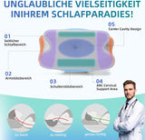 RUMMY Ergonomisches Memory-Schaum-Nackenstützkissen mit abnehmbarem, waschbarem Bezug für Seiten- und Bauchschläfer (grau). Orthopädische Halskissen von Naty Shop
