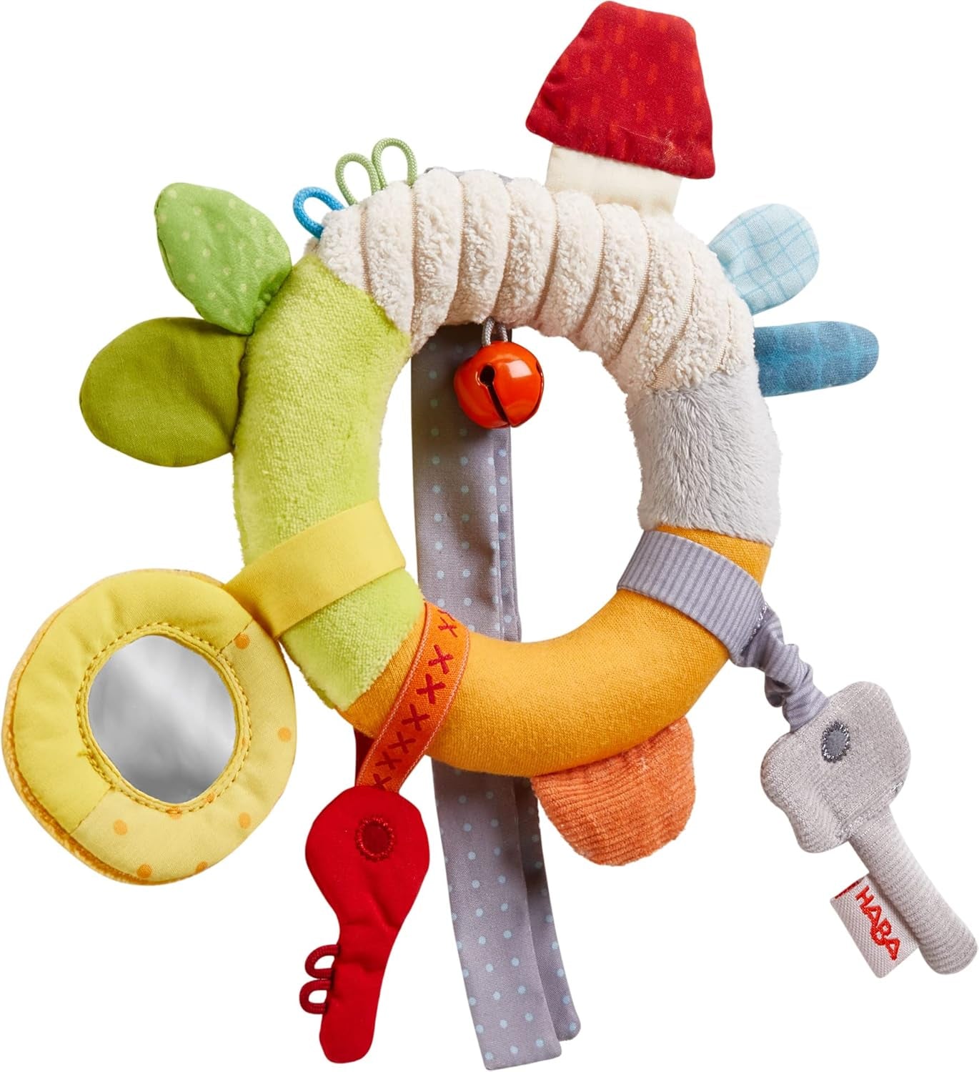 HABA 306453 - Hängefigur Erster Satz Schlüssel, bewegliche und hängende Figuren ab 6 Monaten Babyspielzeug Naty Shop