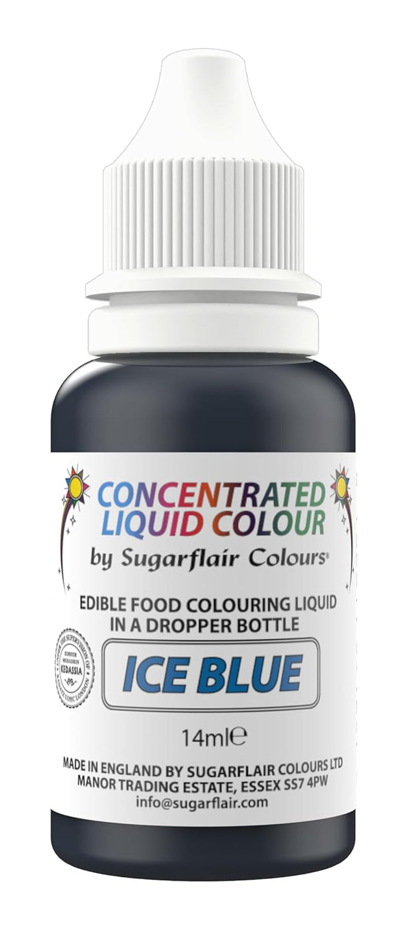 Essbare flüssige Lebensmittelfarbtropfen von Sugarflair, Frühlingsgrün – Lebensmittelfarbe aus Zuckerpaste und Buttercreme – Airbrush-geeignet – 14 ml