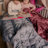 Beschwerte Babydecke | 3,5 kg | 100X150Cm | Therapiedecke | Gewichtsdecken | Schwere Decke (blaues Tigergesicht, 3,5 kg – 100 x 150 cm) BLENKZ Betten und Decken.