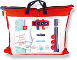 DODO 2-teiliges Kissen, 50 x 70 cm, mittlerer Komfort, Taiga-Synthetikkissen, ultraweiches und atmungsaktives Gefühl, maschinenwaschbar bei 40 °C. Naty Shop-Standardkissen