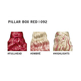 Live Ultra Bright oder Pastell Red Haarfärbemittel, 3 Stück, semipermanente Farbe, hält bis zu 15 Haarwäschen – 092 Pillar Box Red Naty Shop Haarfärbemittel