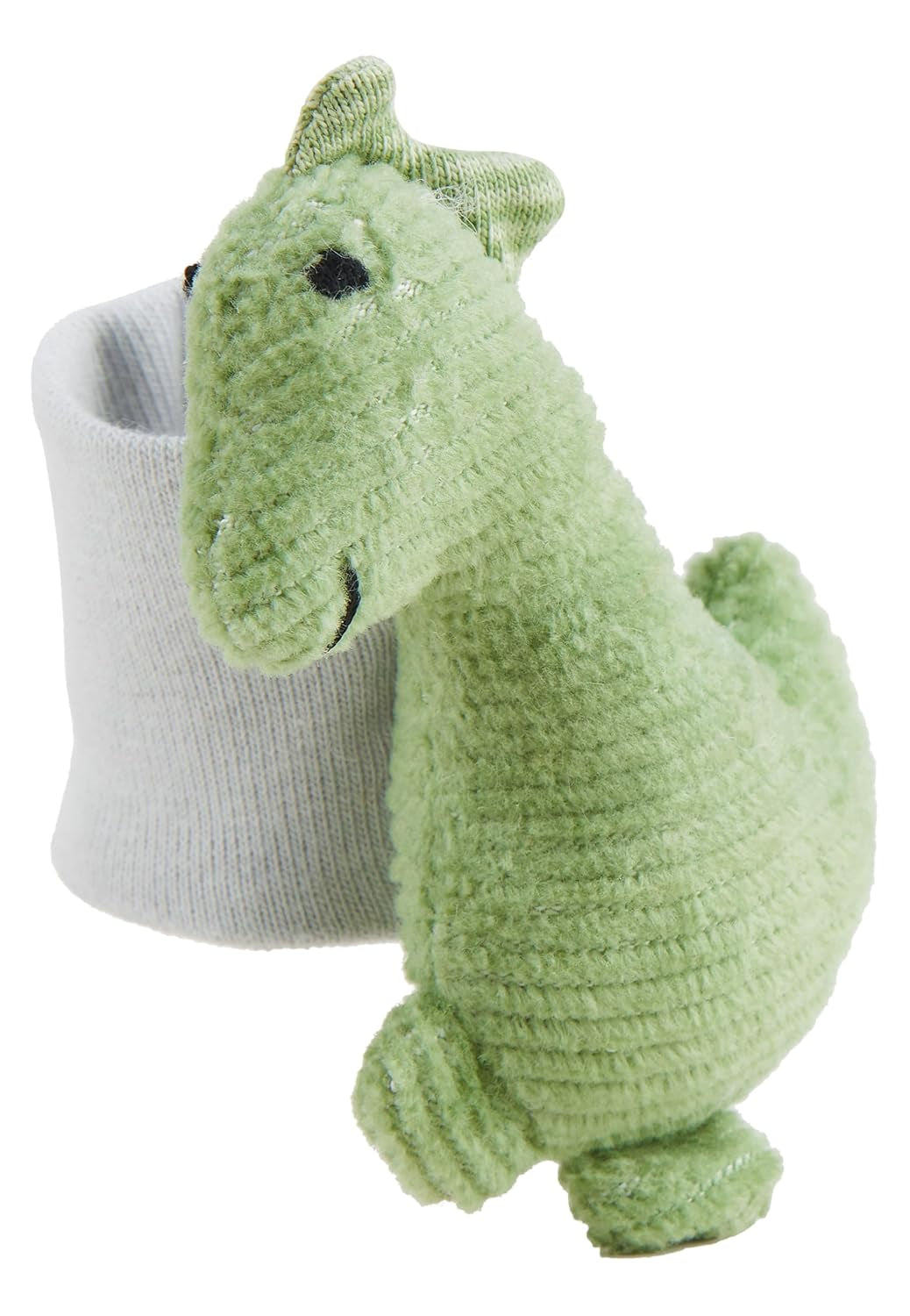 Sterntaler Dino Rexi Armrassel – Babyrassel aus weicher weicher Kordel – Babyhandrassel mit Gummiband – Babyspielzeug zum Spielen, Umarmen und Rasseln, steingrün Babyspielzeug Naty Shop