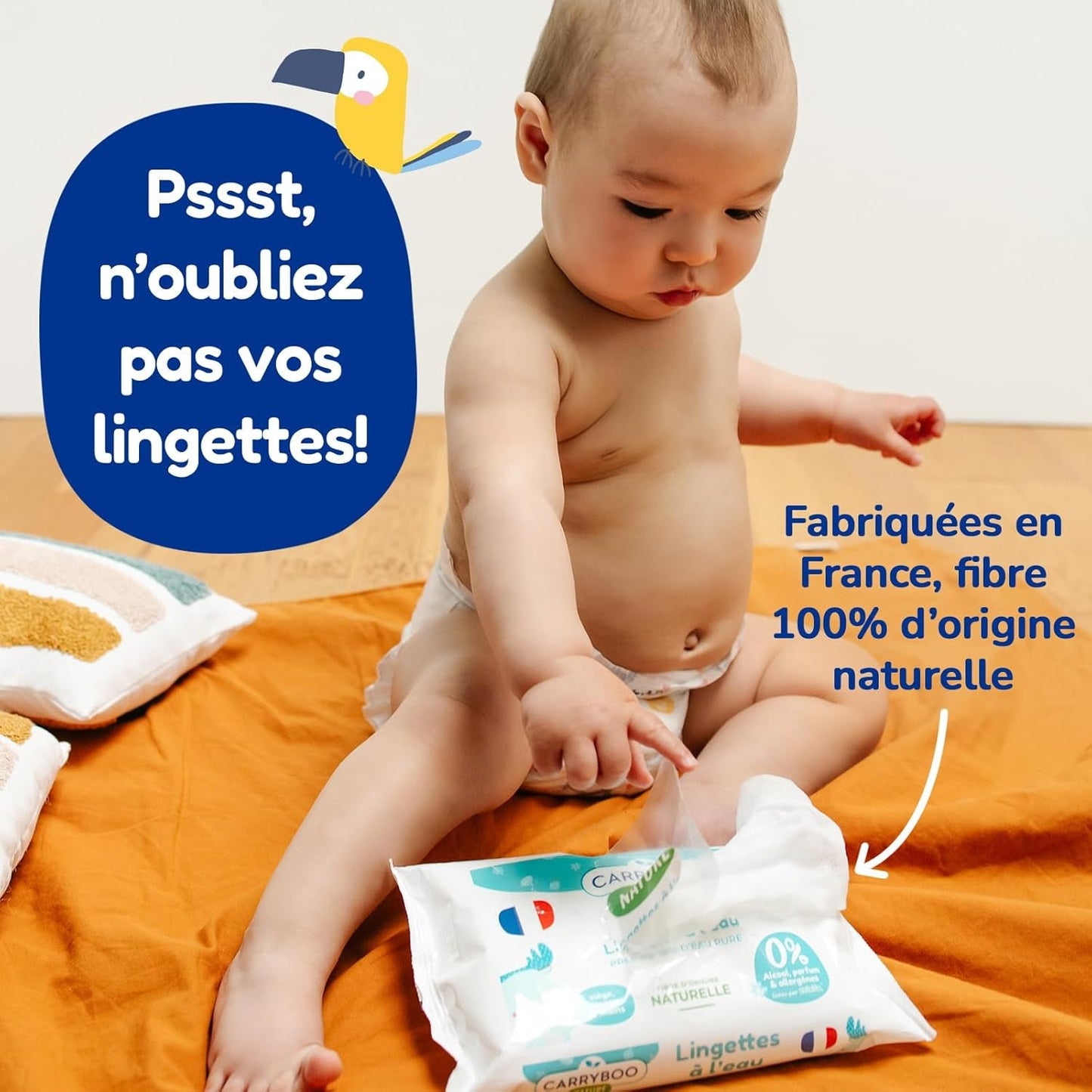 - Windelgröße 4+ 9-20 kg – Ökologische Babywaidern – natürliche Babypflege, hypoallergen, ohne Parfüm und auslaufsicher – Hermestellung in Frankreich – 126 Wegwerfwindeln – 1 Monat