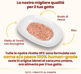 almo nature HFC Natural – Nassfutter für Katzen – mit Huhn – Menschenqualität, glutenfrei, Monoprotein – 55 g, 6er-Pack