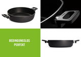 Woll Nowo Titanium Kasserole - Induktiv -, Ø 32 cm, 8 cm hoch, 5,5 Liter, mit 2 Seitengriffen - geeignet für alle Herdarten Formen und Tabletts zum Backen Naty Shop