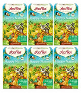 Yogi Tea – Happy Nature, Kaufen Sie einen und tun Sie Gutes, Bio-Ayurvedischer Gewürz-Kräutertee, Mango, Mandarine, Vanillemischung, Yogi Tea 6er-Pack, 6 x 17 Teebeutel (insgesamt 102 Teebeutel)