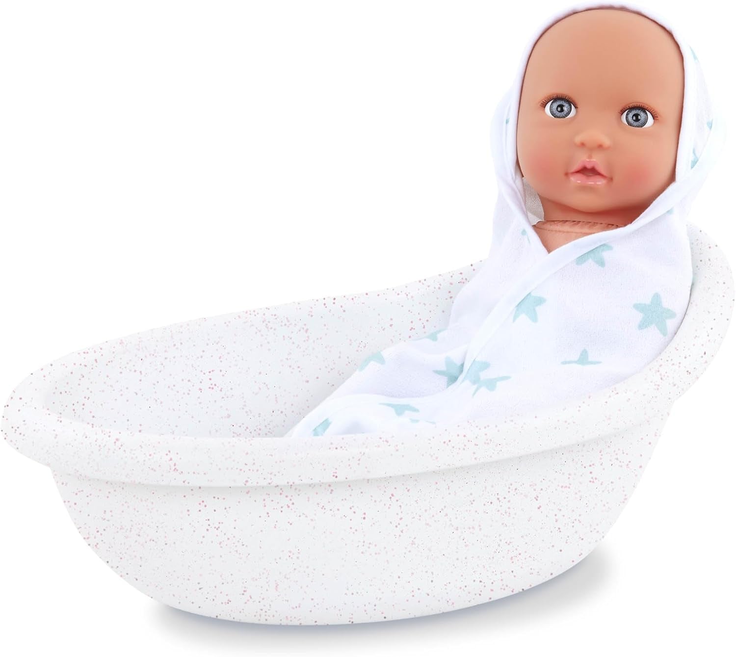 LullaBy – Puppenbadewanne – Badeset – Badespielzeug – Puppenzubehör – Realistisches Wasserspiel – Kinder ab 2 Jahren