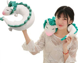Süßes kleines weißes Drachen-Chihiro-Nackenkissen, japanische Animation, orthopädische Nackenkissen, Naty Shop