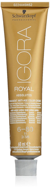 Igora Royal Absolute Age Blend Haarfarbe, 7-560 Mittelgoldenes Schokoladenblond, 60 ml Naty Shop Haarfarbe 6-80 Natürliches Dunkelrotblond 60 ml (1 Packung)