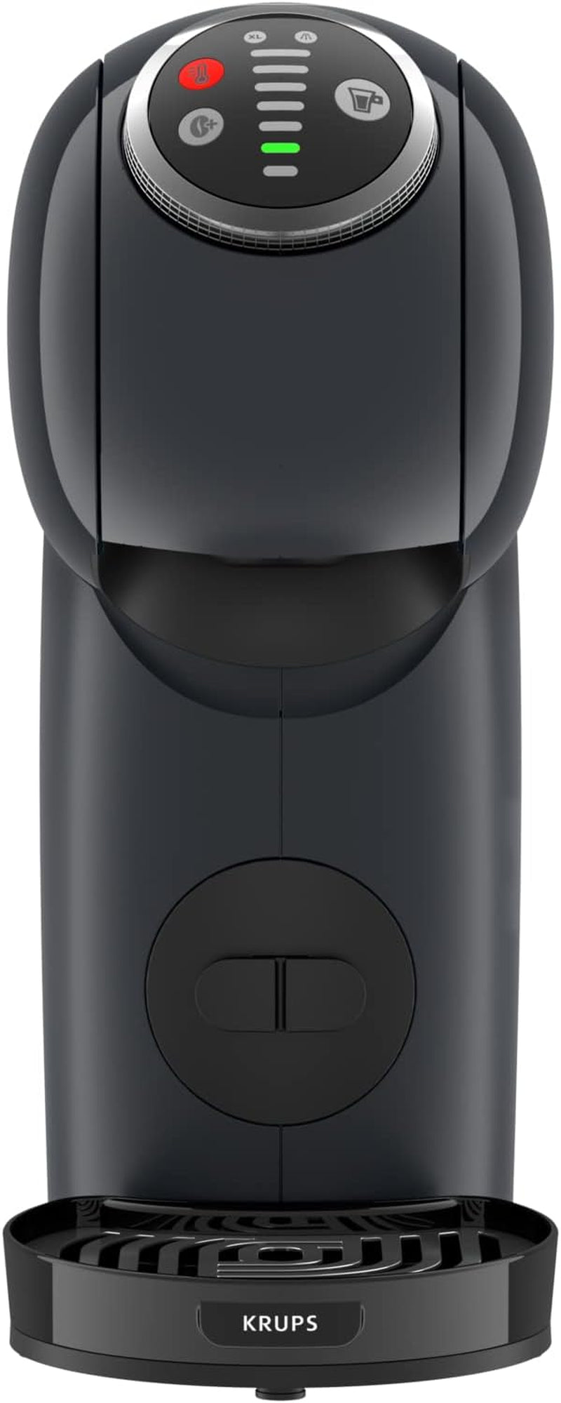 NESCAFÉ Dolce Gusto Genio S Plus von Krups, kompakte Kapselkaffeemaschine, Fassungsvermögen 0,8 Liter, 1500 Watt, automatische Entkalkungswarnung, Space Grey, KP340B