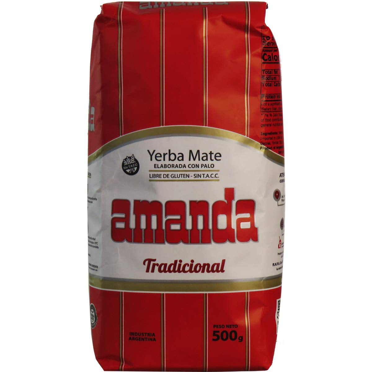 Elaborada Yerba Mate Tee 500G | Traditioneller Mate-Tee | Yerba Mate Tee Elaborada Con Palo Lose Blätter 0,5 kg