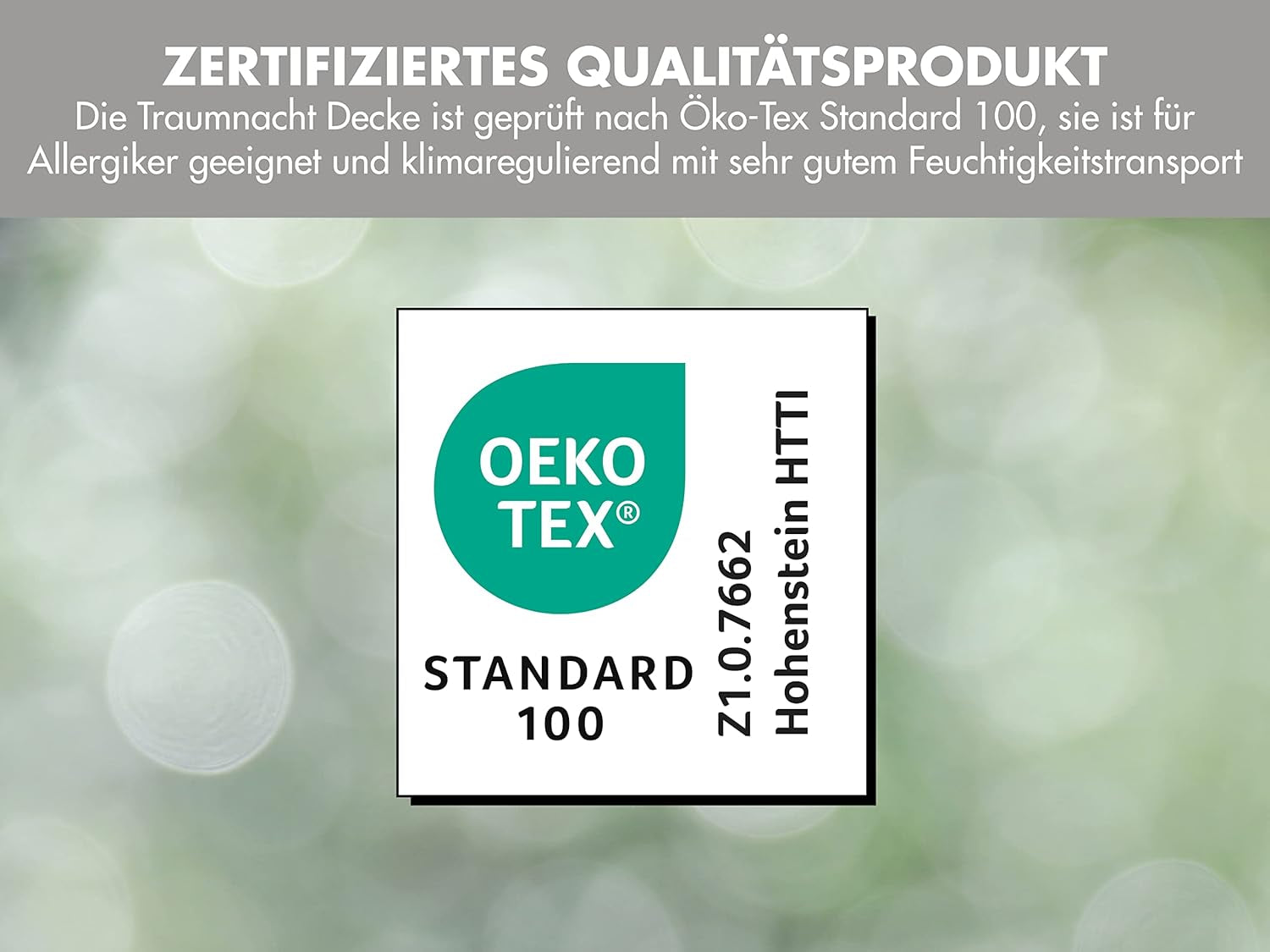 Traumnacht Energiespardecke - Extra warme Winterdecke mit einem Füllgewicht von 1.685 g, 100 % Mikrofaser, waschbar bei 60 Grad, 135X200 cm, Öko-Tex zertifiziert, produziert nach dem deutschen Qualitätsstandard Tagesdecken und Steppdecken Naty Shop