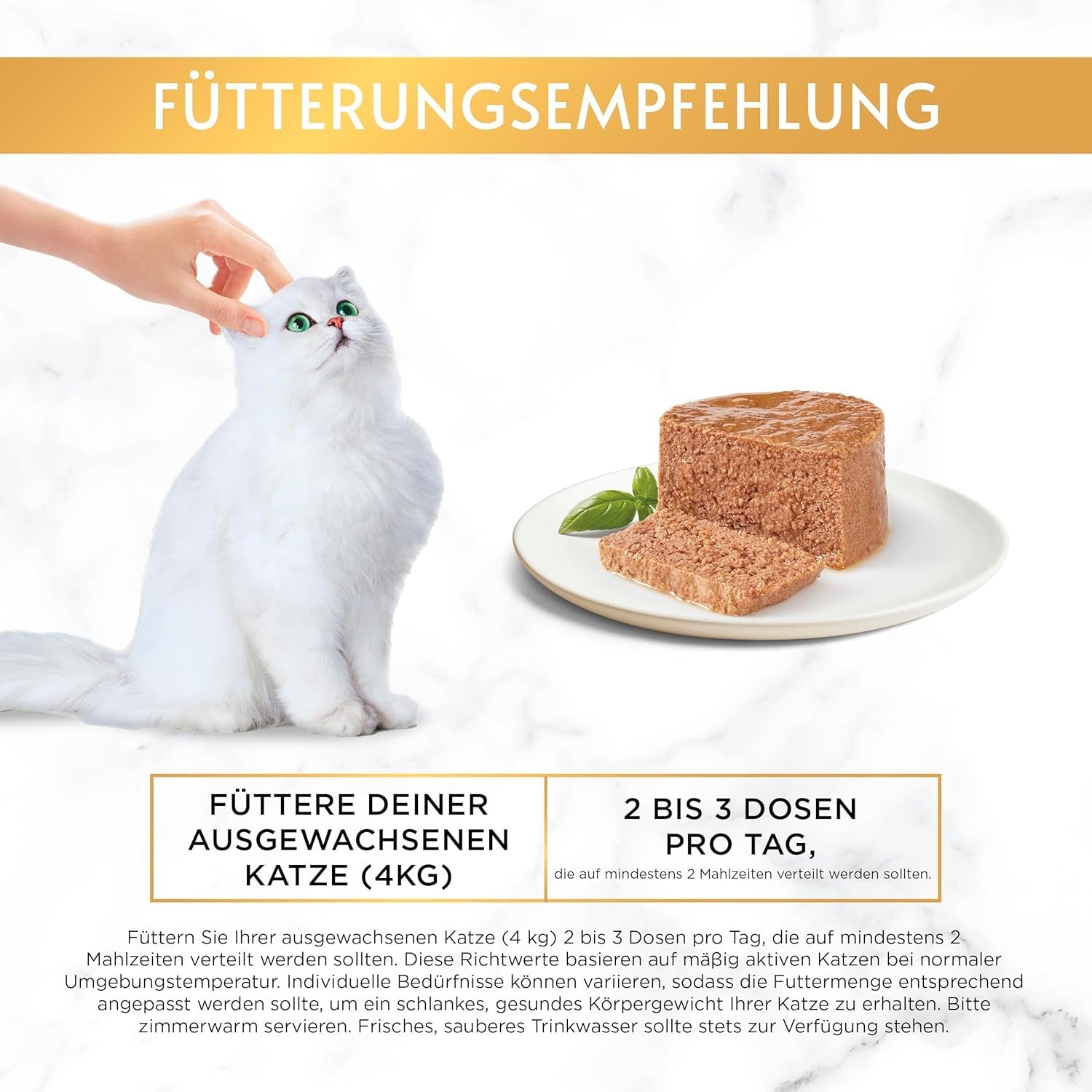 Fine Pate Gourmet Gold mit Gemüse, Nassfutter für Katzen mit Forelle und Tomate, 12er Pack (12 x 85g)