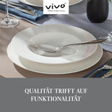 vivo - Villeroy & Boch Group - Basic White 30-teiliges Geschirrset, spülmaschinen- und mikrowellengeeignet, weißes Geschirrset, Kaffeeset, Keramik, Teller, Tassen, Premium-Porzellan
