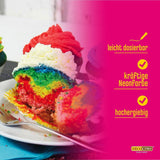 Decocino Neon-Lebensmittelfarben-Set – 3-teilig – Rot, Rosa, Lila – hochdosierte Lebensmittelfarbe – zum Einfärben von Kuchen, Muffins, Cupcakes – geschmacksneutral
