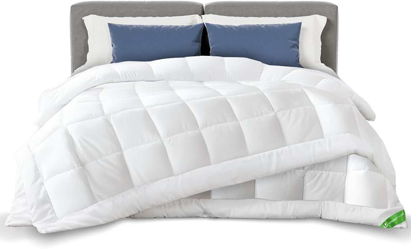 VOUNOT Bettdecke 155 x 200 cm, 4-Jahreszeiten-Winterbettdecke, 2er-Set, 500 g/m², bestehend aus 2 zusammengeknüpften Steppdecken, anpassbare Bettdecke für Sommer und Winter, Öko-Tex-Standard. Bettdecken und Steppdecken, Naty Shop 4-Jahreszeiten-Decken-Set, 2 Stück, 220 x 240 cm