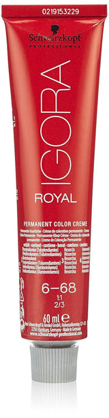Schwarzkopf IGORA Royal Premium Haarfarbe 6-68 Dunkelblond Schokoladenrot 1 Packung (1 x 60 g) Naty Shop Haarfarbe Standardtitel