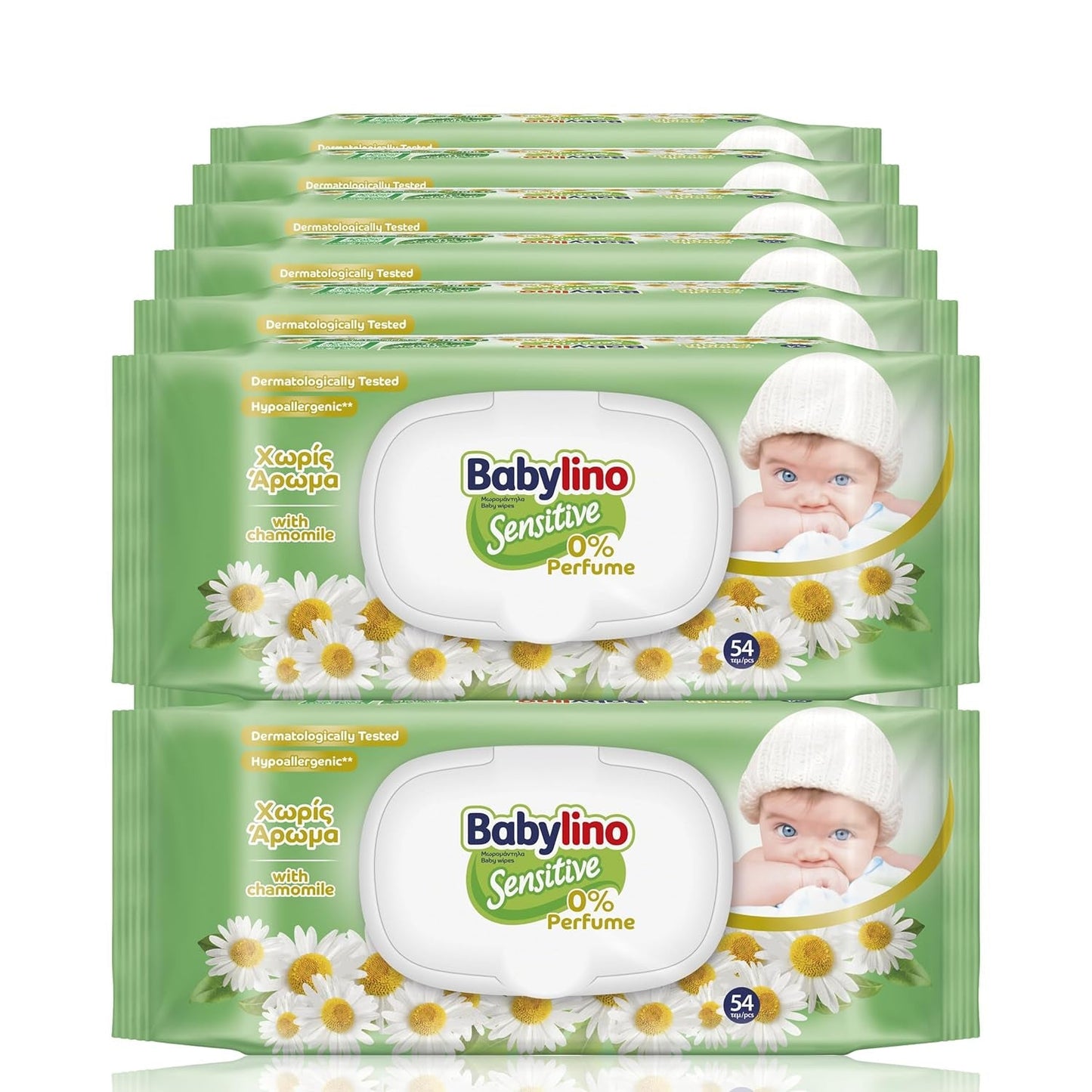 Feuchttücher für empfindliche Babys, 0 % Duftstoffe, 98 % natürliche Formel, die das pH-Gleichgewicht der Haut wiederherstellt, Frischesiegel, 54 Tücher