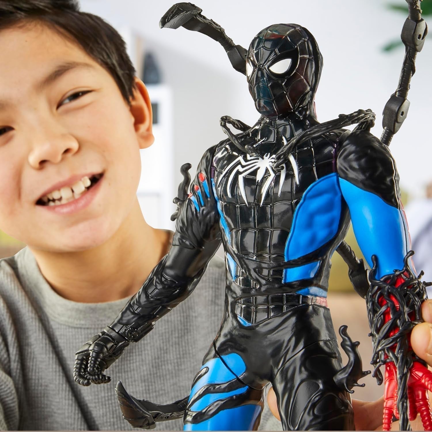 Marvel Spider-Man Venomversus Spider-Man Color Changer Actionfigur mit Zubehör Actionfiguren Naty Shop