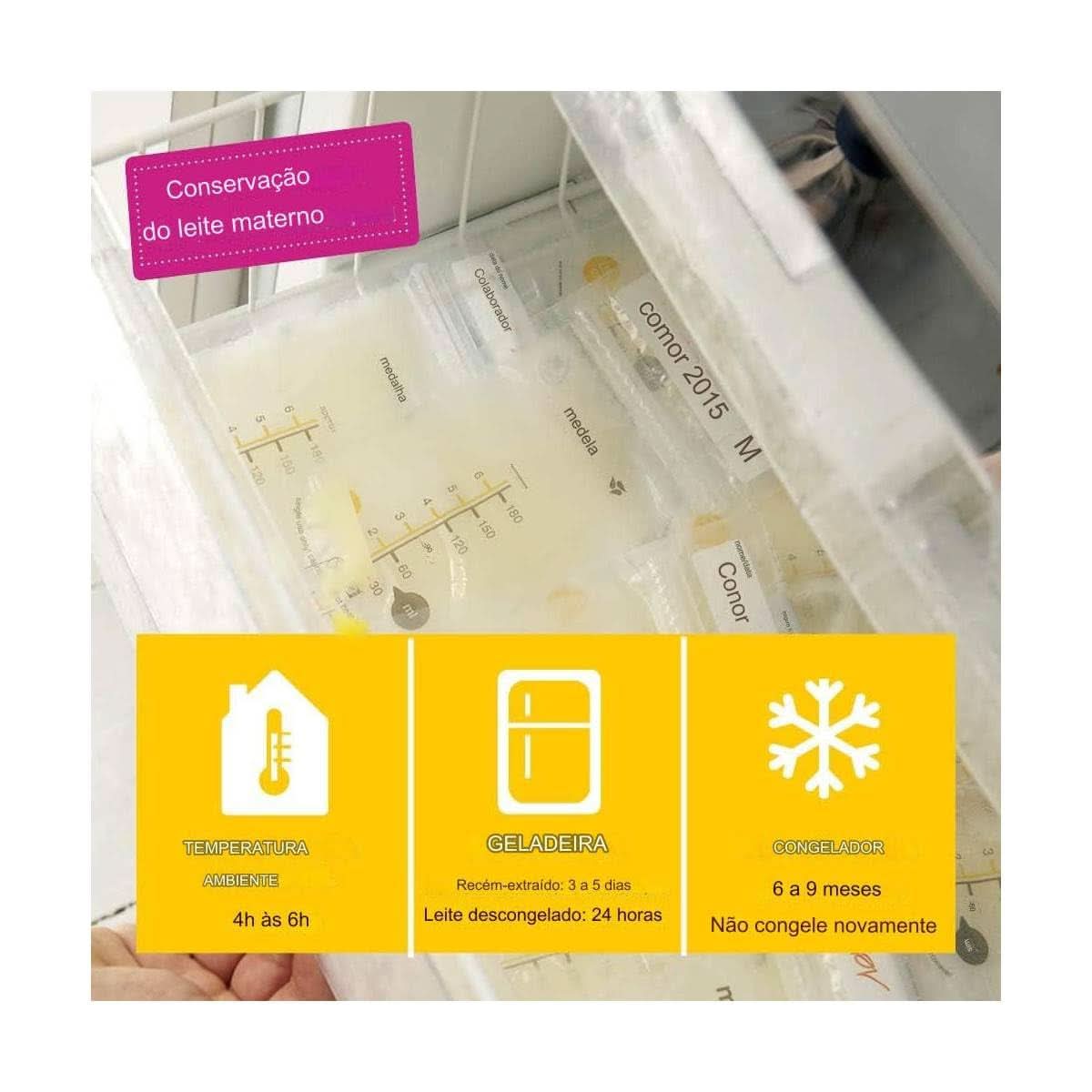 Medela Muttermilch-Aufbewahrungsbeutel 25 Stück, ca. 200 ml, weiß (spanische Version) Lebensmittel- und Stillzubehör Bebe Naty Shop