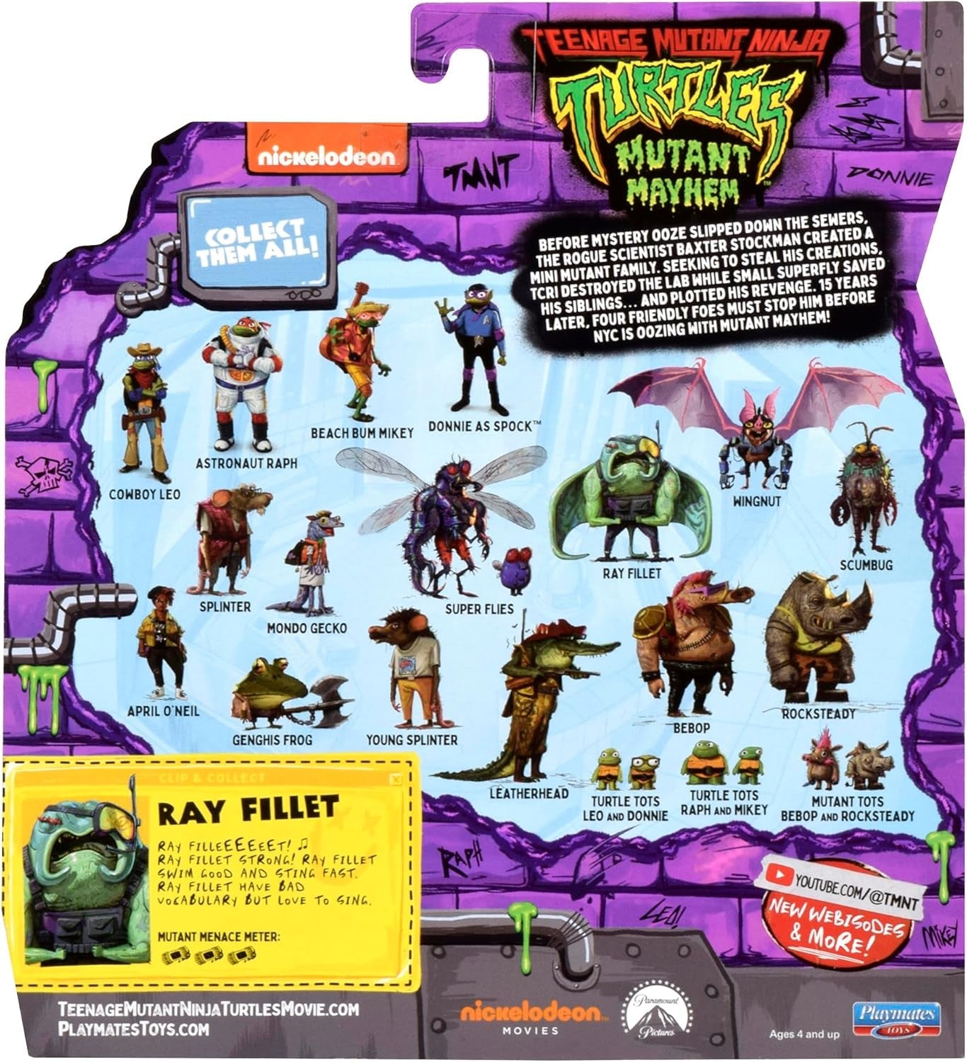 TEENAGE MUTANT NINJA Turtles – Basisfigur Ray Fillet Actionfiguren Naty Shop