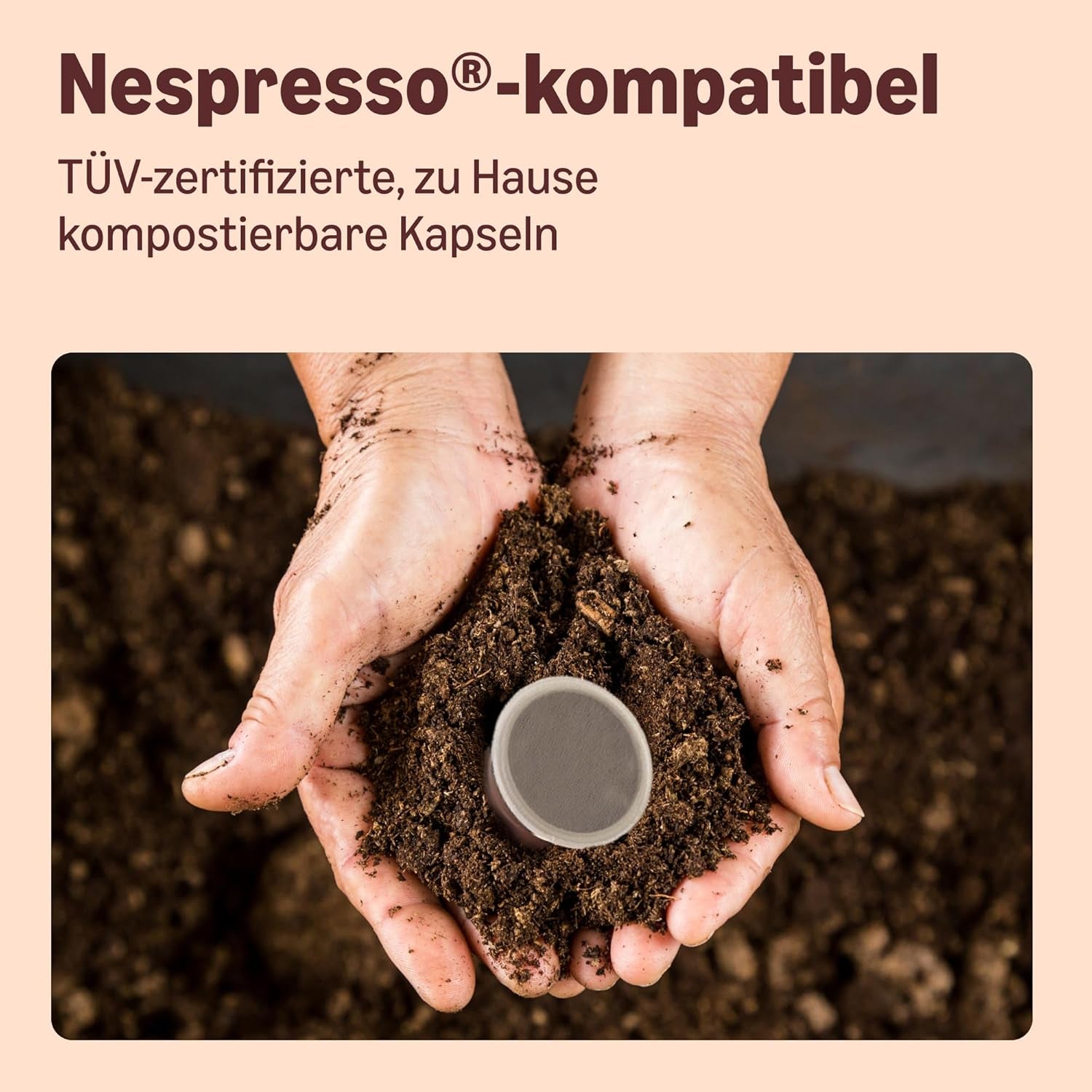 Von Amazon Heimkompostierbare Kaffeekapseln, kompatibel mit Nespresso, 100 % kolumbianischer Arabica, 20 Stück – Rainforest Alliance-zertifiziert