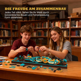 Mythischer Drache-Fliesenbausatz für Erwachsene, 3D-Göttliches Loong-Kunstbauspielzeug mit LED-Lichtern und Blumen, DIY-Drachen-Relief-Modellbausatz, kreative Geschenke und Dekorationen (1676 Teile)