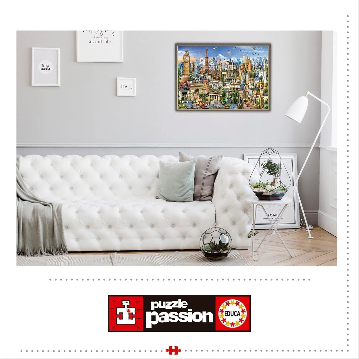 Educa - Puzzle 2000 Teile für Erwachsene | Wahrzeichen Europas, Puzzle 2000 Teile für Erwachsene und Kinder ab 14 Jahren, Touristenattraktionen (17697) Puzzle Naty Shop