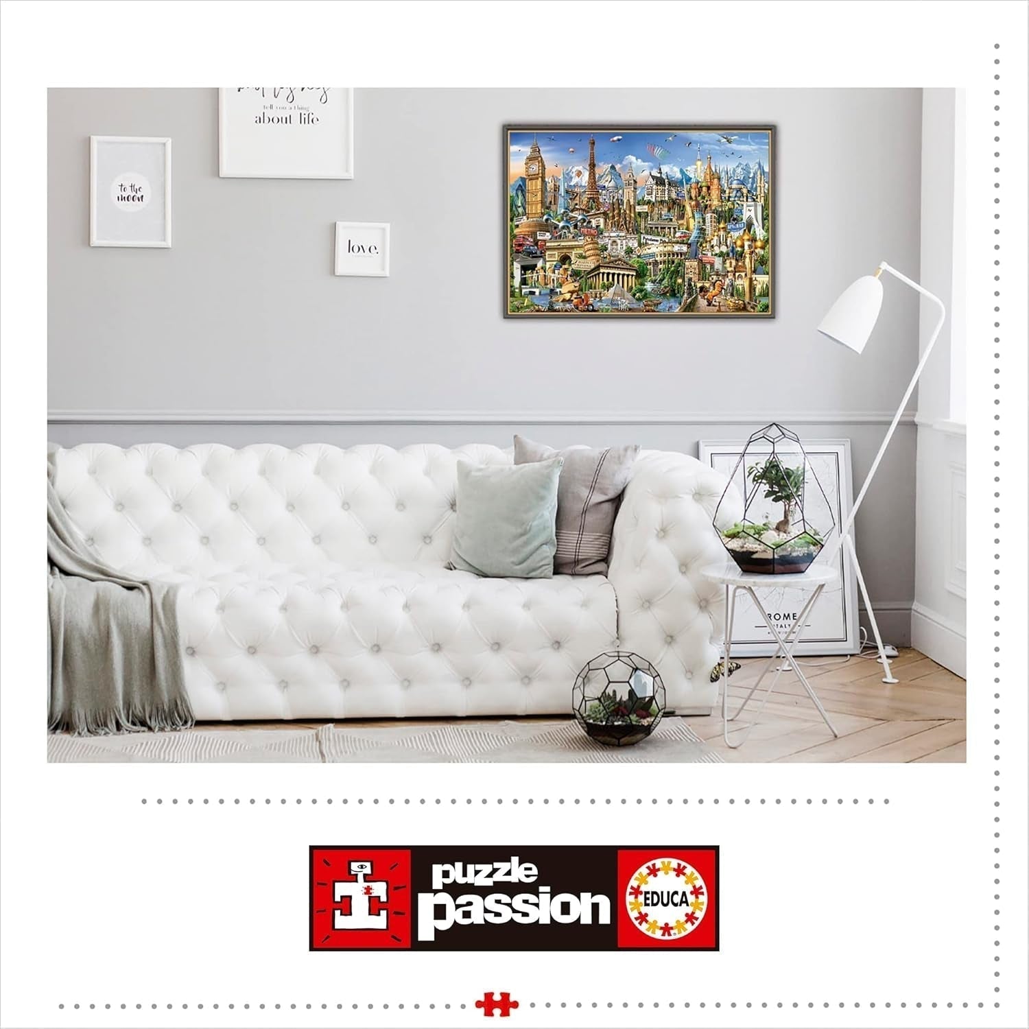Educa - Puzzle 2000 Teile für Erwachsene | Wahrzeichen Europas, Puzzle 2000 Teile für Erwachsene und Kinder ab 14 Jahren, Touristenattraktionen (17697) Puzzle Naty Shop