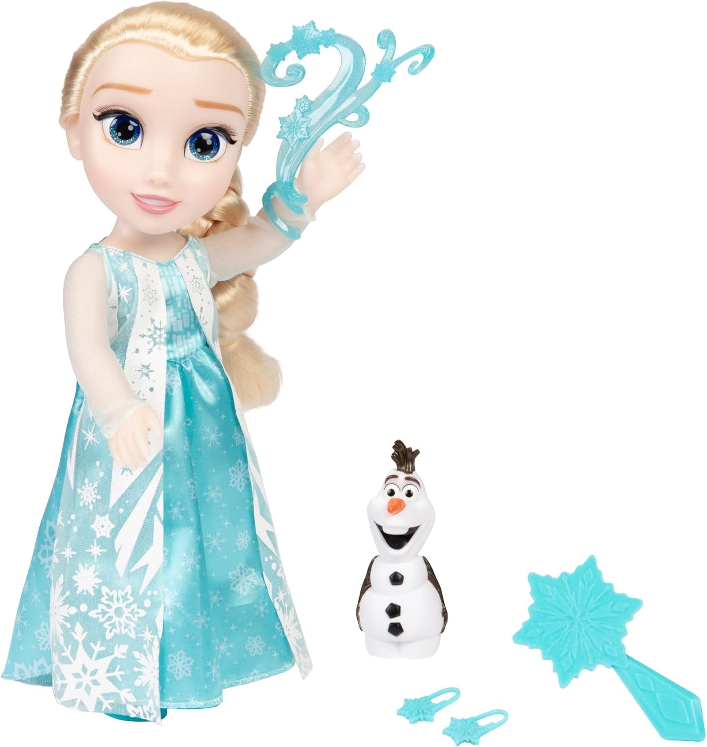 Disney Die Eiskönigin – Frozen – Singende ELSA-Puppe 35 cm, singend „Let It Go“, inklusive Zubehör für zusätzlichen Spielspaß, perfekt für Mädchen ab 3 Jahren, 225306, Türkis