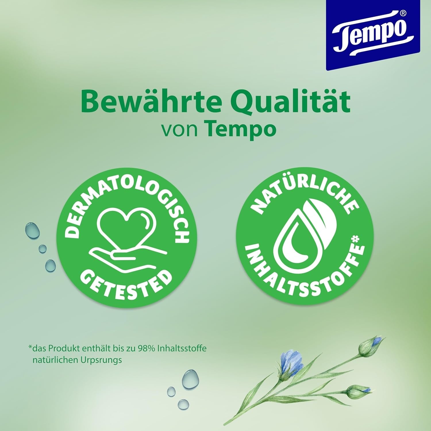 Tempo „Gentle & Sensitive“ feuchte Toilettentücher – Megapack – 16 Packungen à 42 Tücher – Duo-Packs – Natürliche Aloe Vera – Hygienepapier, dermatologisch getestet, hautneutral