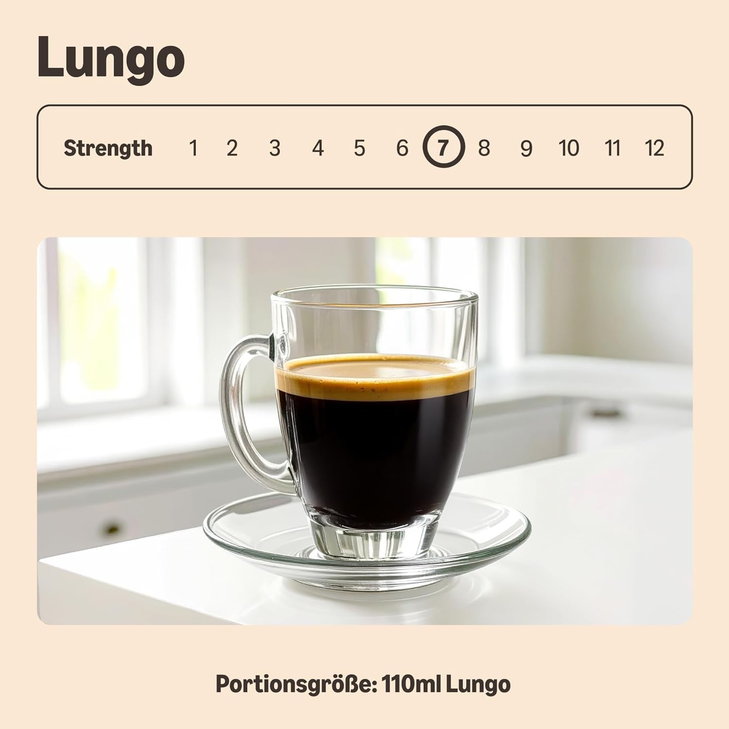 von Amazon Lungo Kaffee-Kunststoffkapseln, Nespresso-kompatibel, 20 Stück, Packung mit 1 – Rainforest Alliance-zertifiziert