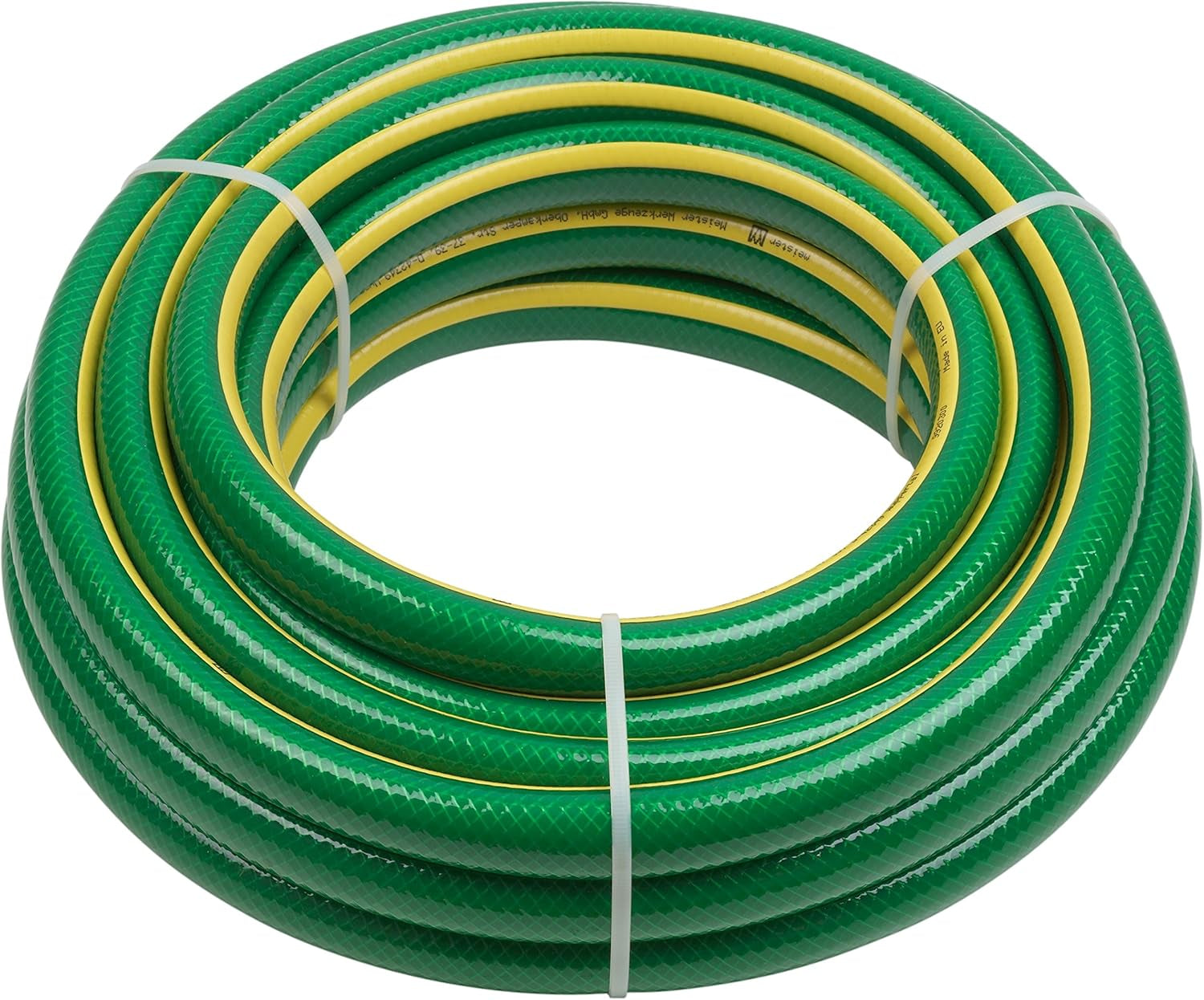 Meister Cross Woven Gartenschlauch, 12,7 mm (1/2 Zoll) – Länge 30 m – Zur Bewässerung kleiner Flächen – Druck- und abriebfest – UV-beständig, Frischer PVC-Gartenschlauch, Wasserschlauch, 9930260