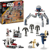 LEGO Star Wars 75372 Clone Trooper & Battle Droid Battle Pack, inkl. 4 Minifiguren, 5 Droiden und Speeder-Motorrad mit Shooter – Bauspielzeug für Jungen und Mädchen ab 7 Jahren. Bausets. Besuchen Sie den LEGO-Store. Battle Pack