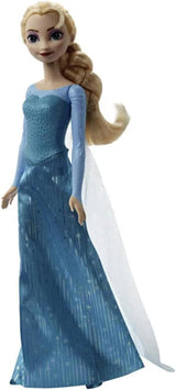 Mattel Disney Die Eiskönigin Elsa-Puppe, Die Eiskönigin-Puppe, gekämmte blonde Haare, Möbel, abnehmbare Schuhe, Disney-Geschenke, 3 Jahre altes Spielzeug, HLW47 Naty Shop-Puppen