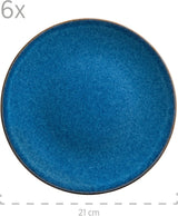 MÄSER Frühstücksset, OSSIA Keramik, Königsblau, Blau