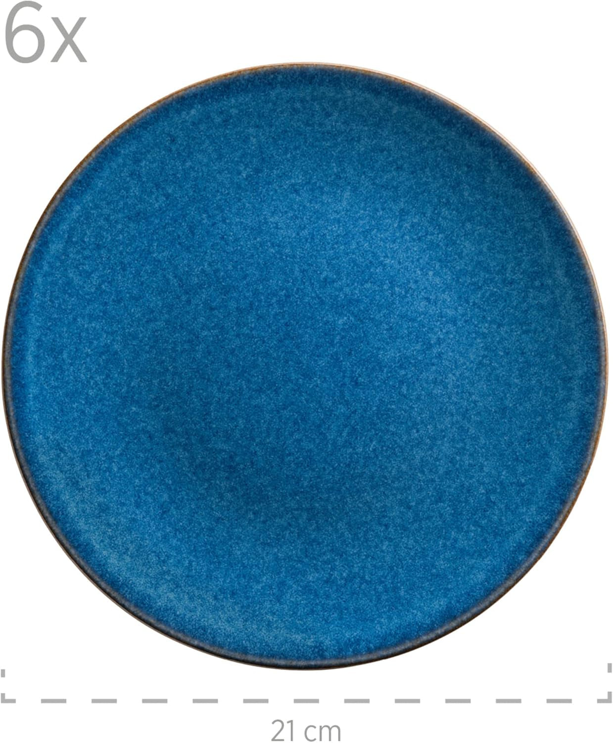MÄSER Frühstücksset, OSSIA Keramik, Königsblau, Blau