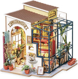 Robotime DG145 Rolife Emily's Flower Shop Miniatur-Puppenhaus aus Holz, Metall, Stoff und Pappe, Maße: 22 x 15 x 17 cm, Puppenhäuser von Naty Shop