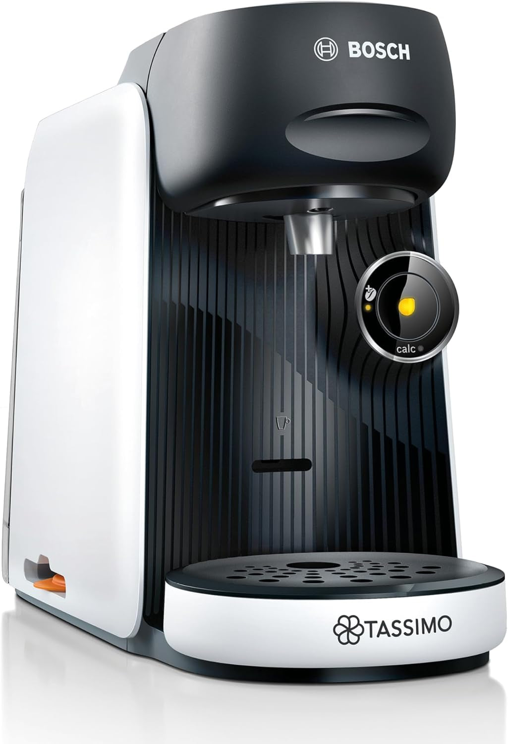 Bosch Tassimo finesse TAS162E Kapsel-Espressomaschine, 70 Getränke, intensiverer Kaffee auf Knopfdruck, automatische Abschaltung, nachhaltig, perfekte Dosierung, 1400 W, schwarz/schwarz