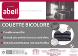 Abeil Steppdecke 200 x 200 cm, zweifarbig, weiß und grau Steppdecken und Steppdecken Naty Shop