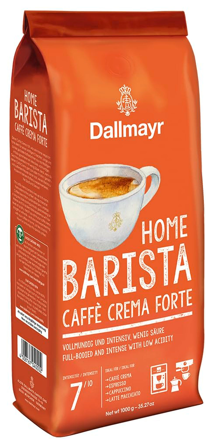 Zu Hause Barista Caffé Crema Forte 1000g ganze Bohnen