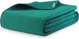 Ameliahome Tagesdecke 200 x 220 cm, dunkelgrüne Tagesdecke mit zwei geprägten Seiten, mattes Satin, Carmen-Betten und Decken. Besuchen Sie den AmeliaHome-Store