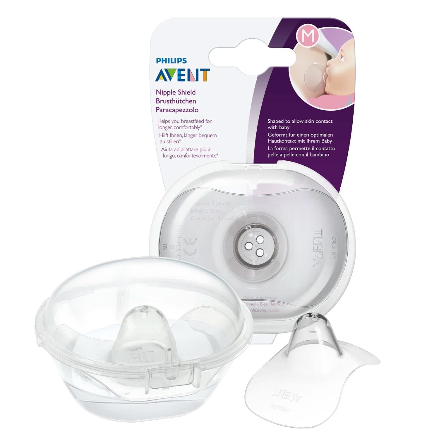 Philips Avent Brustwarzenschutz (Modell SCF153/03) Zubehör Essen und Stillen Baby Naty Shop Standard (21 mm)