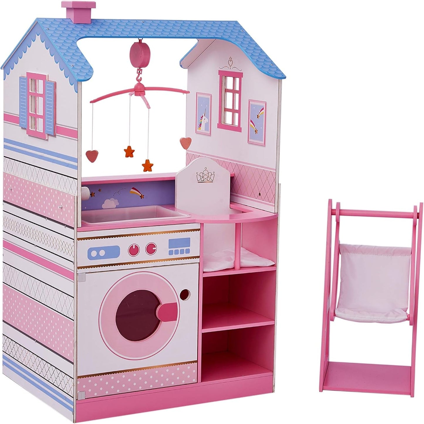 Olivia's Little World Teamson Kids Holzpuppen, 45 cm, doppelseitig, für Kinder TD-11460W