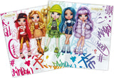 - Kompostierbare Papierservietten Rainbow High (33 x 33 cm, Doppeltuch), 20 Stück, mehrfarbig, 24070